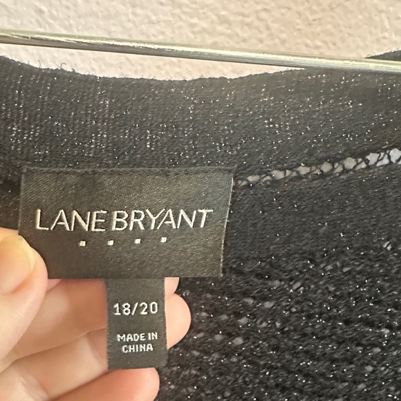 Black Sparkly Knit Short Sleeve Top - Picture 7 of 11